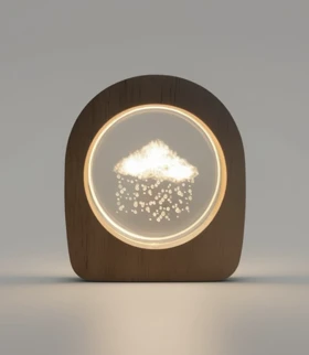 چراغ خواب مدل گوی کریستال سایز متوسط