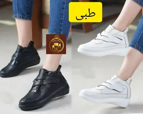 نیم بوت کتانی تمام طبی زنانه لژدار مدل اگنس
