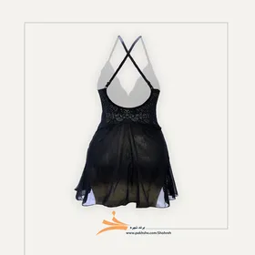 لباس خواب توری مشکی فانتزی برند شهره