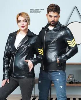 کاپشن چرم خلبانی اسپرت درجه 1 با گارانتی