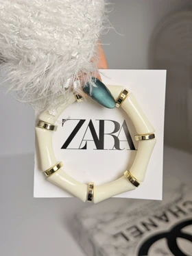 دستبند زنانه مدل آبنباتی ( طرح سنگ ماربل ) تک‌رنگ