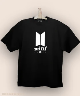 تیشرت لش مردانه و زنانه طرح بی تی اس کد 990