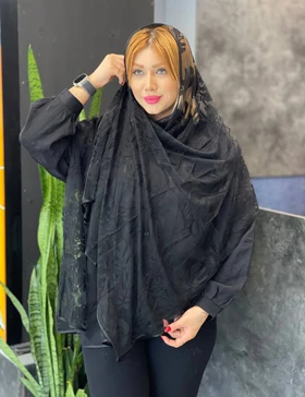 شال حریر شکوفه کد : L208