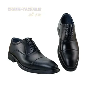 کفش رسمی/مجلسی بندی مردانه چرم طبیعی مدل دیپلمات