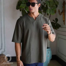 تیشرت مردانه یقه کوبایی