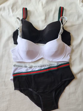 ست سوتین و شورت نخی ابرنازک اسپرت ویکتوریا سکرت Victoria's secret کد: 9025