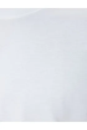 تیشرت پایه آستین کوتاه یقه خدمه نخی 5WAM10078HK