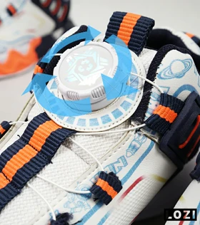 کفش کتانی بچه گانه سفید سرمه ای نارنجی 23 NIKE AIR JORDAN