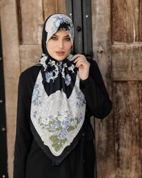 روسری دست دوز مجلسی ابریشم