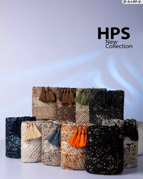 شال رته دور دوخت پلیسه منگوله‌دار حاشیه تک‌رنگ برند hps کد 017