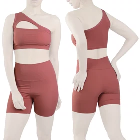 ست نیم‌تنه و کشاله بند ورزشی زنانه لولولمون مدل 7102 پوست پیازی