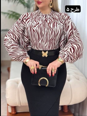 شومیز الیزه نبات 3748