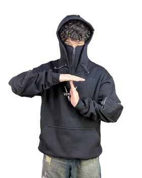 هودی اسپرت مردانه مدل نینجا رنگ مشکی کد 062500