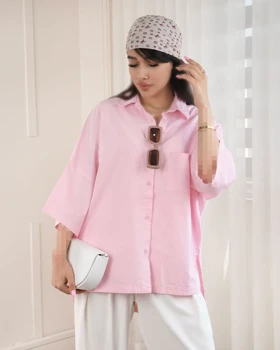 شومیز لینن مهوا کد 29875