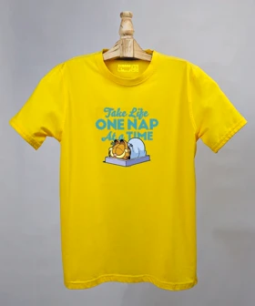 تیشرت مردانه و زنانه گارفیلد طرح Take Life One Nap At A Time