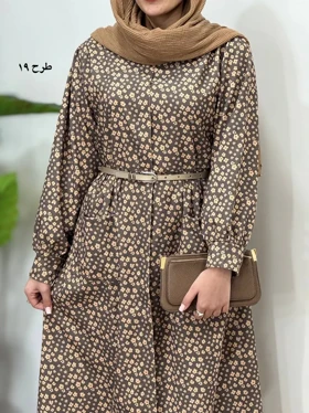 پیراهن مانتویی طرحدار آیسو سانیا 2