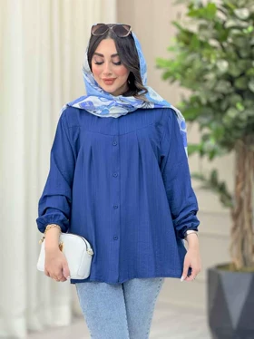 شومیز پیله دار آستین کش