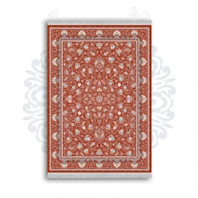 *جدید* فرشینه از جنس پارچه شانل مخمل ترک طرح فانتزی برند دفه کد 604
