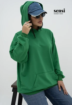 هودی دونخ لش ساده رنگی داخل کرکی