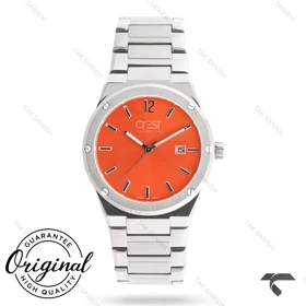 ساعت کرست مردانه 6303-5 صفحه نارنجی Crest-10929-G