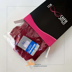 سوتین نخی زرشکی فنردار راحتی برند نوشه پوش