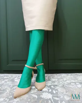 جوراب شلواری سبز زارا ابرا مد