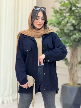 مانتو کتان چهارجیب لیدا