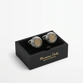 دکمه سردست لاکچری طرح لانه زنبوری برند Massimo dutti