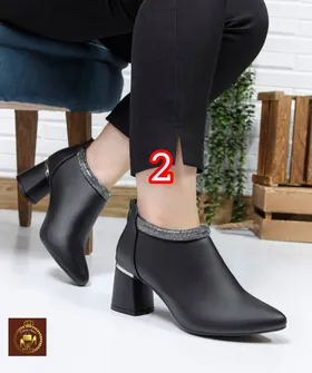 کفش نیم بوت زنانه مجلسی سارینا نگینی