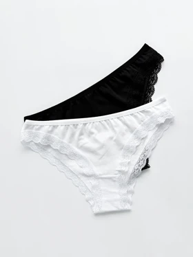 شورت اسلیپ زنانه نخ پنبه کنار تور میسپل Misspel