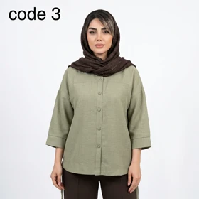 شومیز صوفیا کجراه مدل کلارا علیدسا (کد 3)