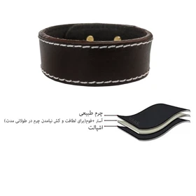 دستبند چرم وارک مدل تیام کد rb225