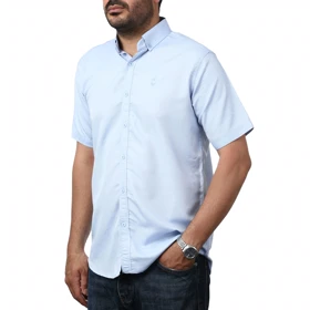 پیراهن آستین کوتاه ساده مردانه برند مد مدل 141114910