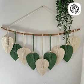 دیوار کوب مکرومه بافی مدل آیلا (طول 80CM)