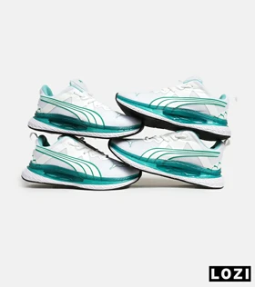 کفش کتانی ورزشی مردانه و زنانه سفید سبز PUMA