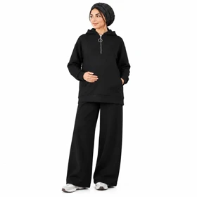 سویشرت نیم زیپ بارداری و سایز بزرگ النا