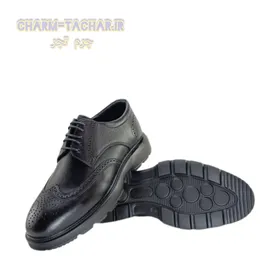 کفش روزمره/رسمی مردانه چرم طبیعی مدل بروژ بندی