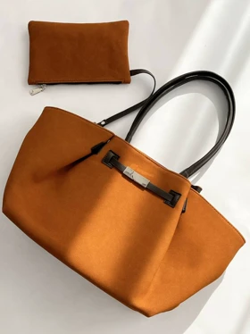 کیف قایقی زارا 3507 (عسلی)