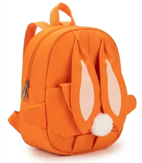 مینی کوله پشتی فانتزی دخترانه طرح خرگوش کد H-1616 (نارنجی)