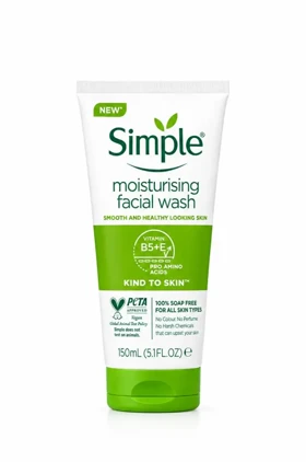ژل شوینده پوست ملایم سیمپل مدل (Moisturising)