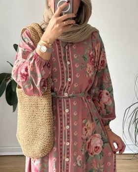 پیراهن مانتویی شماره دوزی