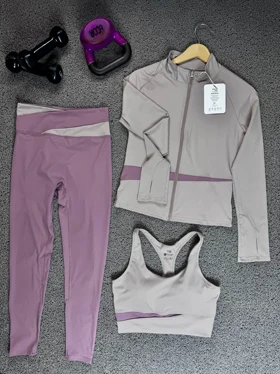 سه تیکه نیم‌تنه لگ سویشرت 60078