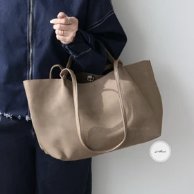 کیف زنانه بزرگ مدل تاکین جیر (نسکافه ای)