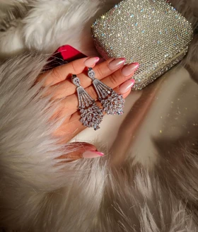 گوشواره جواهری ماهی G8