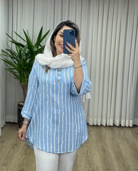 شومیز مانتویی کد 2117