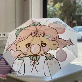 چتر بچگانه طرح دختر و آدامس بادکنکی