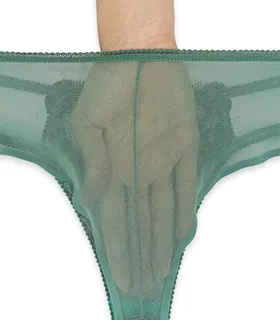 ست شورت و سوتین توری فنردار Barone بارون گلدوزی کد 345 مدل 065 سبز