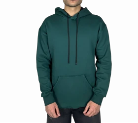 هودی سبز پنبه سه نخ اسپرت