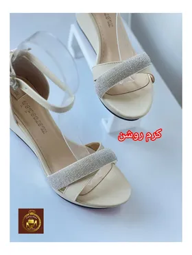 صندل زنانه مجلسی نگینی لژدار