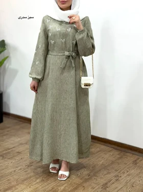 پیراهن مانتویی گلدوزی آیسو مه دخت